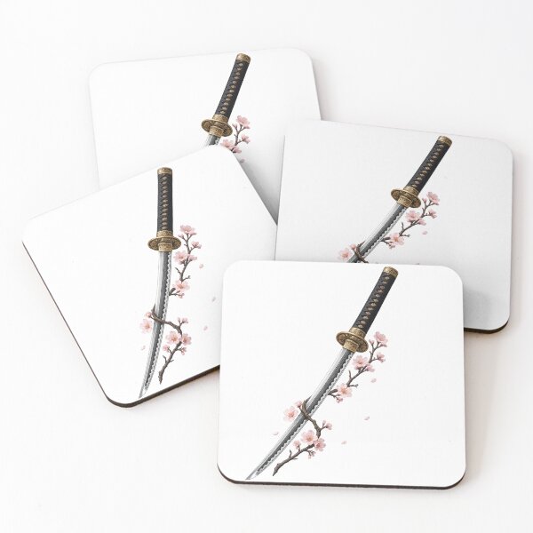 Item preview, Japanese Katana with Cherry Blossom Branch designed and sold by ichiyori.