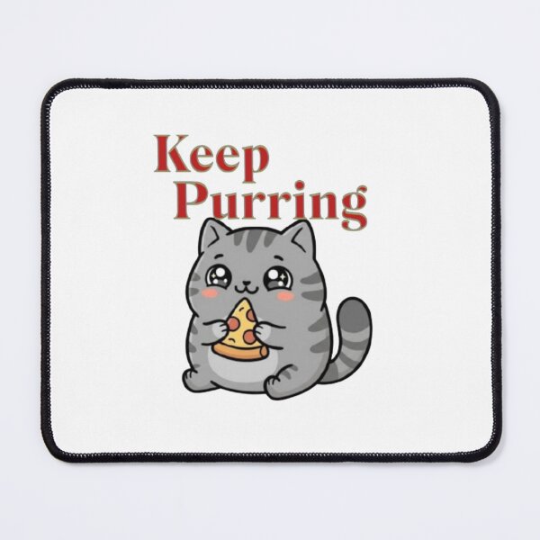 Item preview, Cute Cat Eating Pizza Keep Purring designed and sold by PrintforDesign.