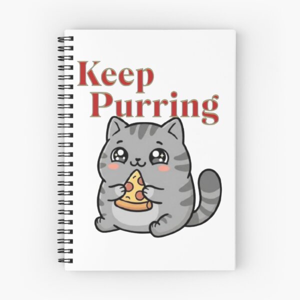 Item preview, Cute Cat Eating Pizza Keep Purring designed and sold by PrintforDesign.