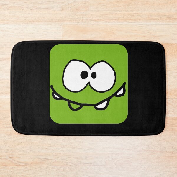 Item preview, Title: Funny Green Cartoon Face with Big Eyes and Smile designed and sold by louiisa33.