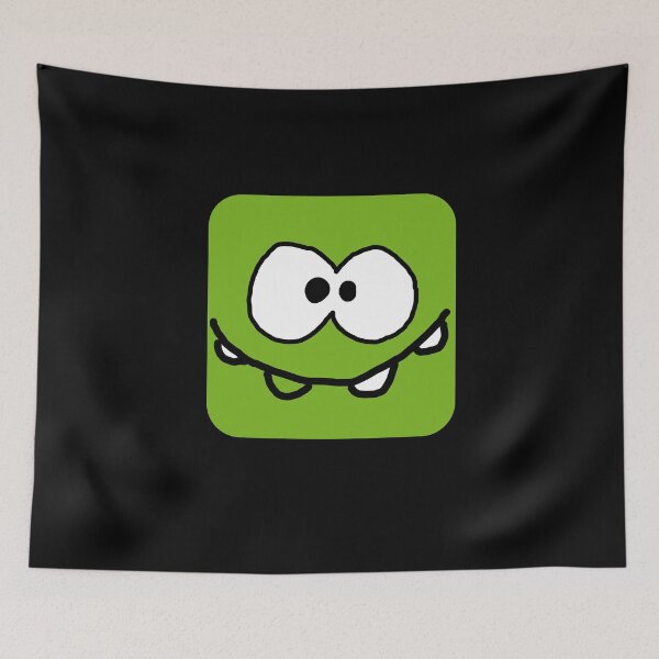 Item preview, Title: Funny Green Cartoon Face with Big Eyes and Smile designed and sold by louiisa33.