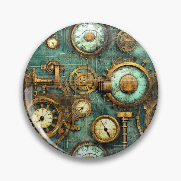 Item preview, Steampunk Grunge Vintage Mechanical Timers And Gears Pattern designed and sold by DEC02.