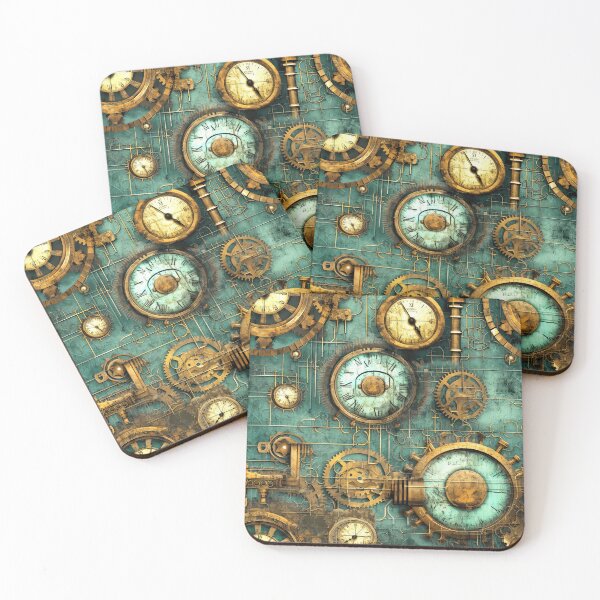 Item preview, Steampunk Grunge Vintage Mechanical Timers And Gears Pattern designed and sold by DEC02.