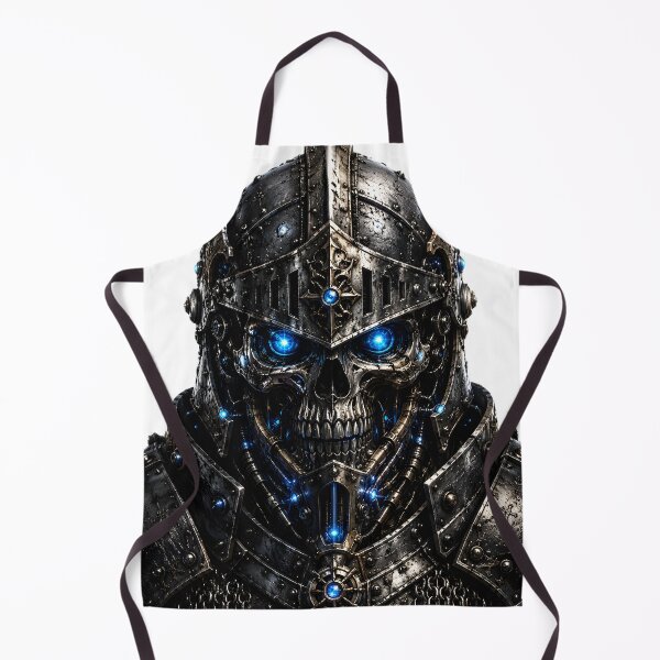 Item preview, Steel Knight Skull | Premium Mechanical Knight Skull | Futuristic Medieval Robot Art designed and sold by SteelCoat Studio.