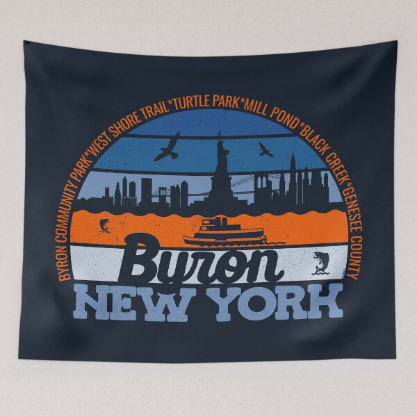 Item preview, Byron New York Sunset Retro Vintage Local Pride Logo designed and sold by CRHPOD20.