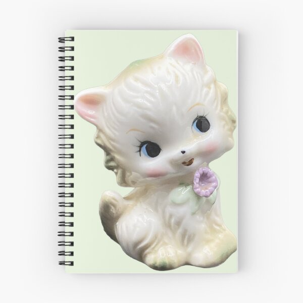 Item preview, Vintage White Kitten | Retro Ceramic Cat | Mid-Century Kitsch Illustration designed and sold by LoLife.