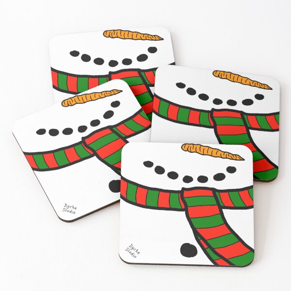 Item preview, Cute Snowman with Striped Scarf Illustration designed and sold by Dyche Studio.
