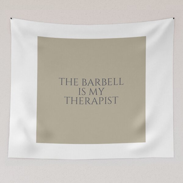 Item preview, The Barbell is My Therapist designed and sold by jpubdesigns.