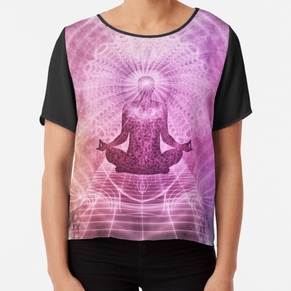 Yoga Pose Mystery Chiffon Top