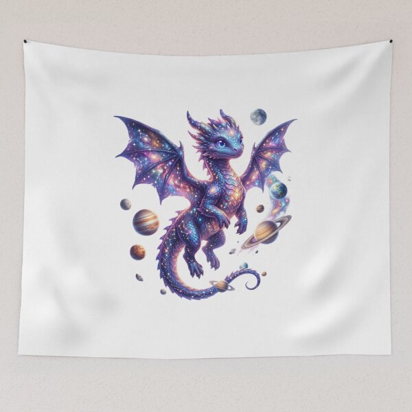 Item preview, Baby dragon with galaxies designed and sold by kidoramagic.
