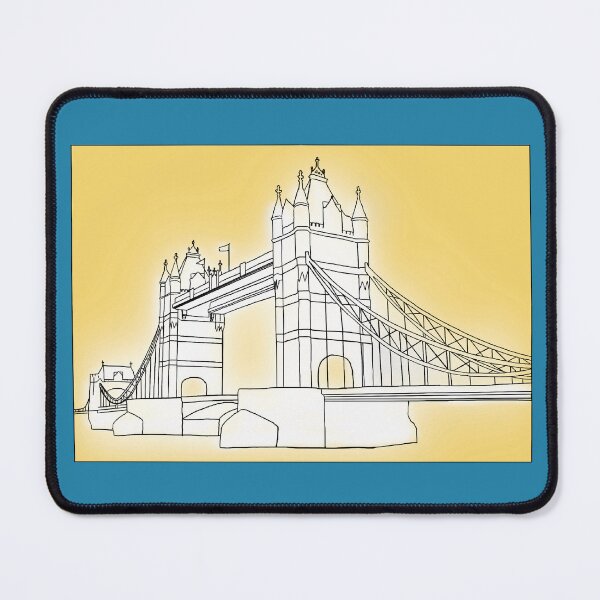 Item preview, Tower Bridge - Blue & Yellow designed and sold by rodwelldesigns.
