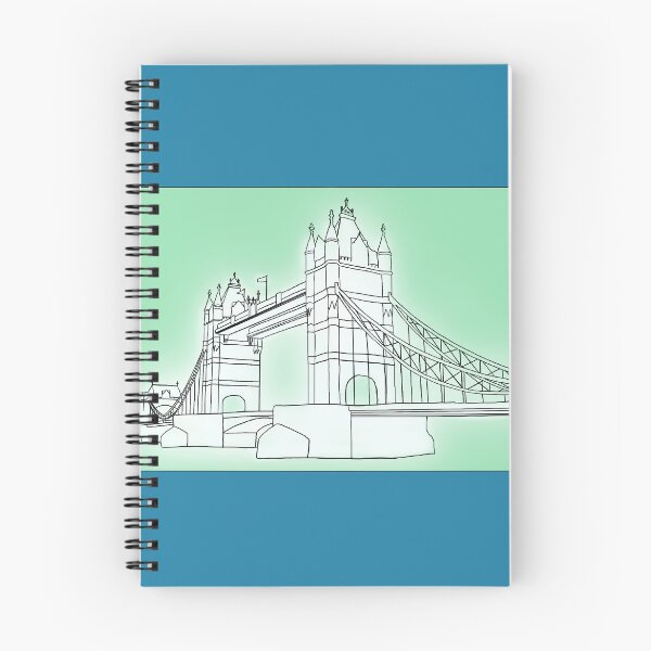 Item preview, Tower Bridge - Blue & Teal designed and sold by rodwelldesigns.
