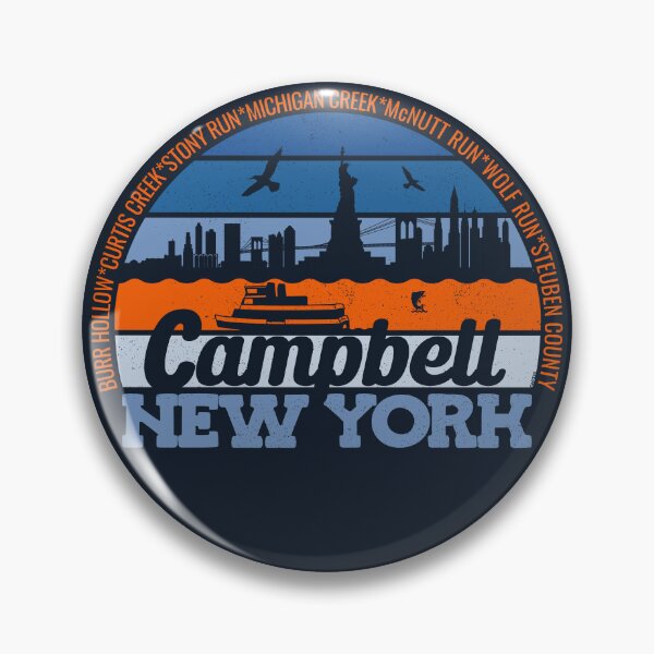 Item preview, Campbell New York Sunset Retro Vintage Local Pride Logo designed and sold by CRHPOD20.