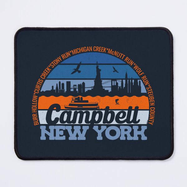 Item preview, Campbell New York Sunset Retro Vintage Local Pride Logo designed and sold by CRHPOD20.
