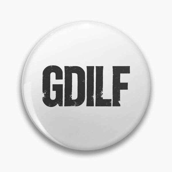 Item preview, GDILF in Black Grungy Letters designed and sold by StudioDestruct.