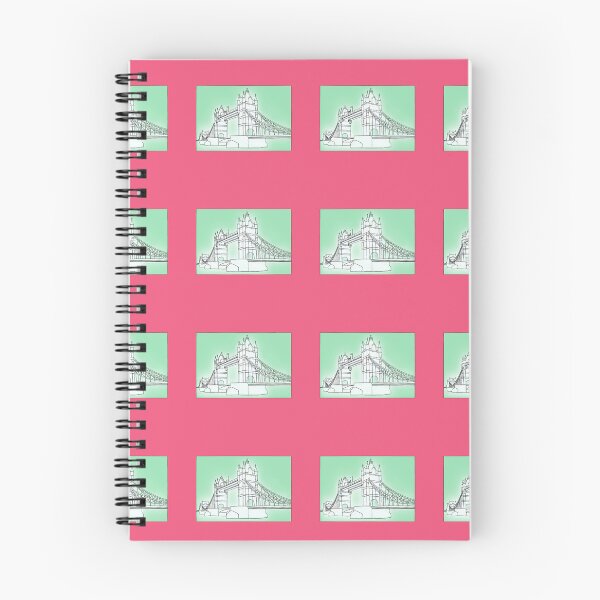 Item preview, Mosaic Tower Bridge - Pink & Teal designed and sold by rodwelldesigns.