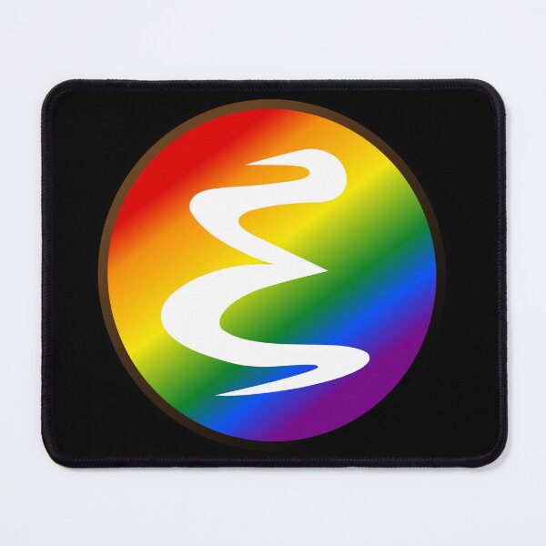Item preview, Emacs logo, Gay pride colors designed and sold by tomenzgg.
