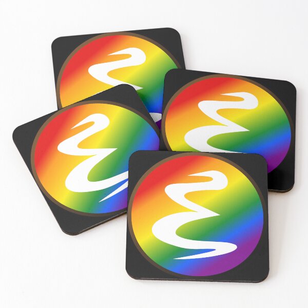 Item preview, Emacs logo, Gay pride colors designed and sold by tomenzgg.