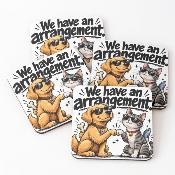 Item preview, Dog & Cat | We Have an Arrangement  designed and sold by ekemarket.