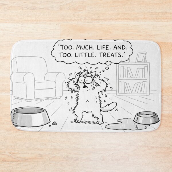 Item preview, Too Much Life, Too Little Treats – Funny Cat designed and sold by ANNART1602.