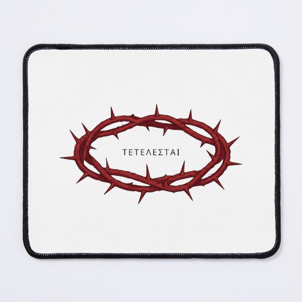 Item preview, Crown of thorns icon art - τετελεσται - White designed and sold by RepJesus.