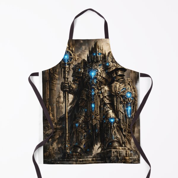 Item preview, Steel Temple Guardian | Premium Mechanical Ancient Guardian | Futuristic Monumental Protector Art designed and sold by SteelCoat Studio.