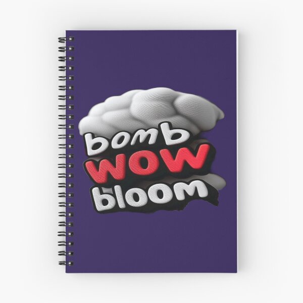 Item preview, The Wow Effect Explosion, Wow Bloom Bomb - Smoke Cloud and 3D Cartoon Text designed and sold by RAYBIL.