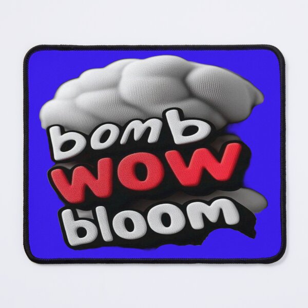 Item preview, The Wow Effect Explosion, Wow Bloom Bomb - Smoke Cloud and 3D Cartoon Text designed and sold by RAYBIL.