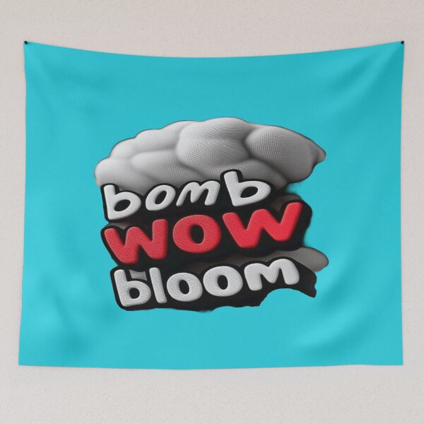 Item preview, The Wow Effect Explosion, Wow Bloom Bomb - Smoke Cloud and 3D Cartoon Text designed and sold by RAYBIL.