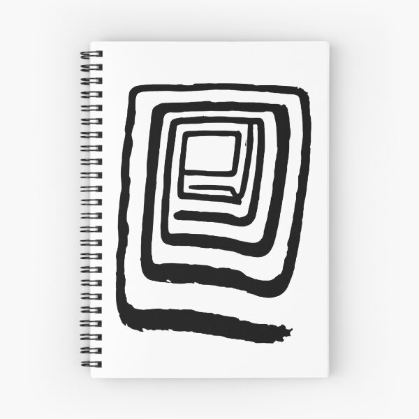 Item preview, Abstract Concentric Square Spiral Black & White Hypnotic Geometric Art designed and sold by HYPNK.