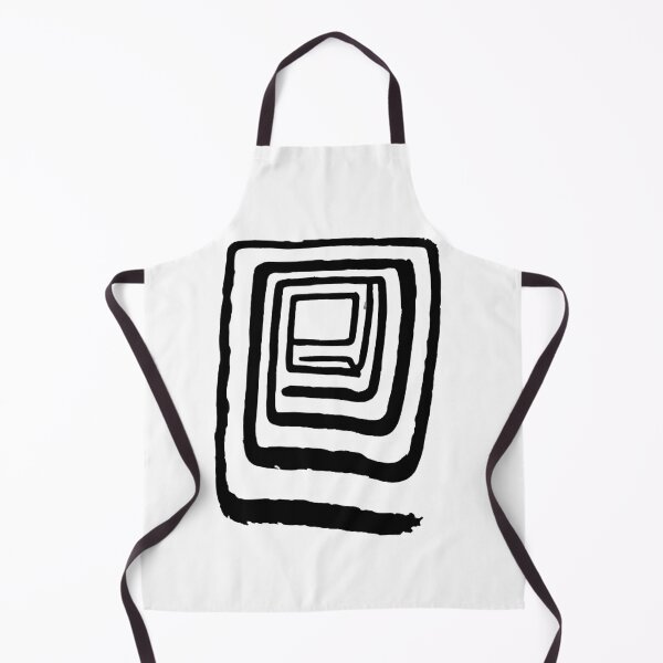 Item preview, Abstract Concentric Square Spiral Black & White Hypnotic Geometric Art designed and sold by HYPNK.