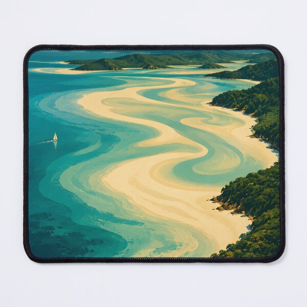Item preview, Whitehaven Beach Australia Vintage Travel Poster No. 074 | Retro Wall Art designed and sold by bauschberts.