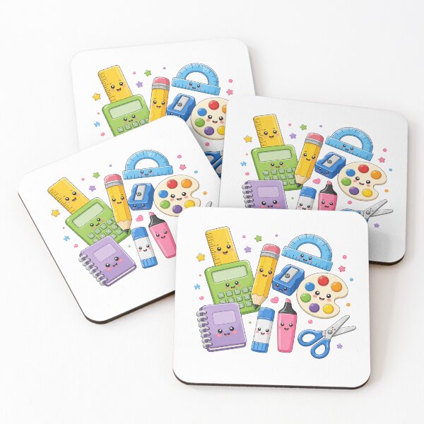 Item preview, Cute Kawaii School Supplies Friends Creative Classroom Fun designed and sold by Moizento.