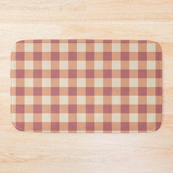 Item preview, Terracotta and Rose Buffalo Plaid Check Pattern designed and sold by WonderAndWhim.