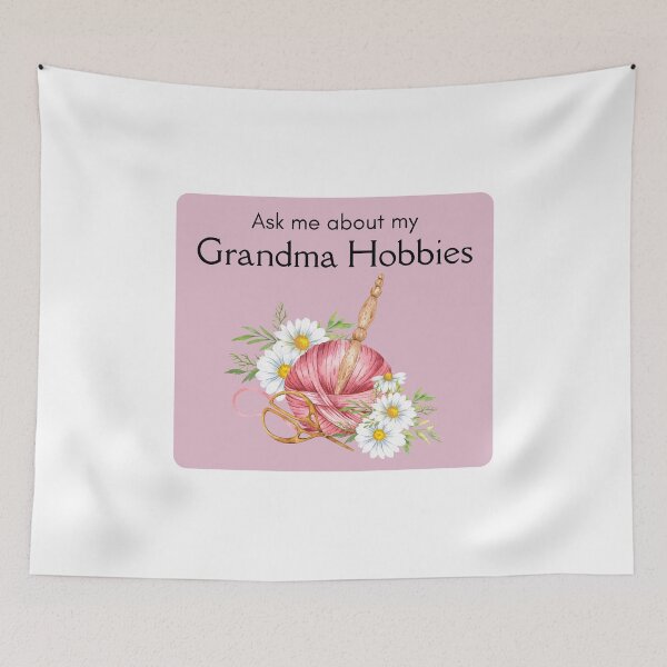 Item preview, Ask Me About My Grandma Hobbies designed and sold by LetsKeepReading.