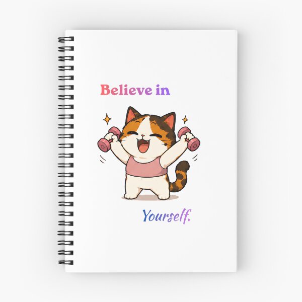 Item preview, Copy of Cozy Cute Calico Cat Gym - Believe in Yourself designed and sold by Lunexa-Lab.