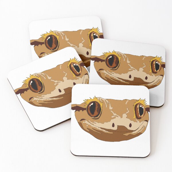 Item preview, Copy of Smiling crested gecko face designed and sold by LeahcarsArt.
