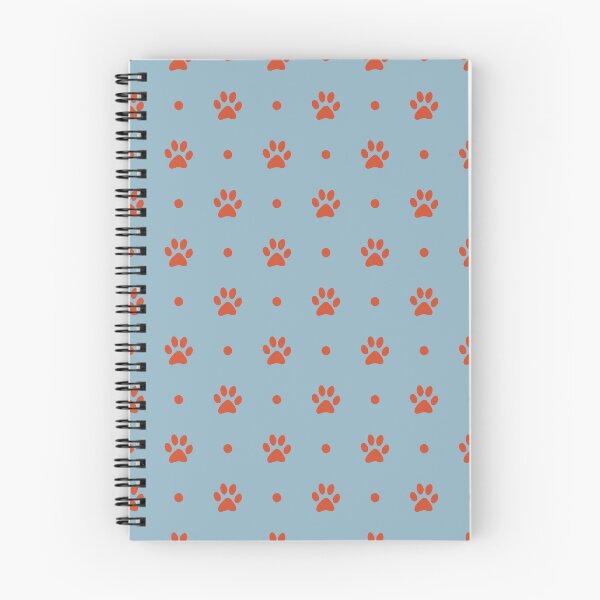 Item preview, Cute Orange Paw Print Pattern | Minimalist Pet Lover Print | Fun Dog and Cat Paw Design | Playful Puppy Paws Pattern | Soft Blue and Orange Paws Seamless | Modern Cat Paws designed and sold by VivaFy.
