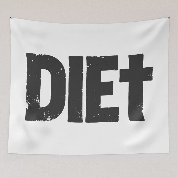 Item preview, DIEt in Black Grungy Letters designed and sold by StudioDestruct.
