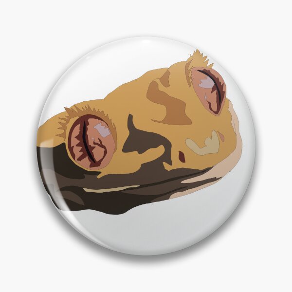 Item preview, Copy of Copy of Smiling crested gecko face designed and sold by LeahcarsArt.