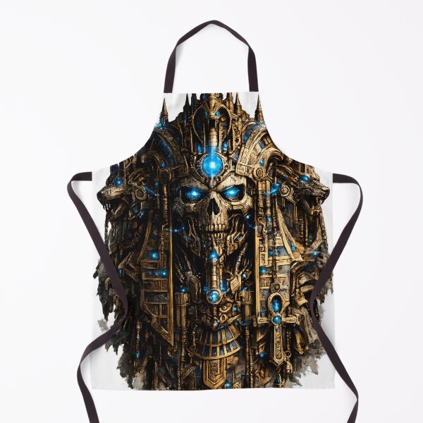 Item preview, Steel Pharaoh Skull | Premium Mechanical Pharaoh Skull | Futuristic Egyptian Robot Art designed and sold by SteelCoat Studio.