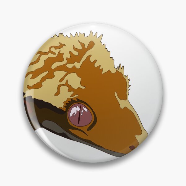 Item preview, crested gecko face designed and sold by LeahcarsArt.