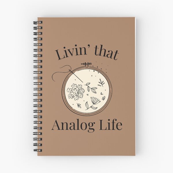 Item preview, Living an Analog Life: Embroidery designed and sold by LetsKeepReading.