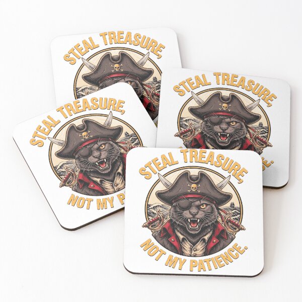Item preview, Angry Pirate Cat Vintage – Fierce Black Cat Buccaneer Retro Design designed and sold by Mahilis.