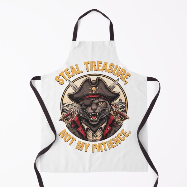 Item preview, Angry Pirate Cat Vintage – Fierce Black Cat Buccaneer Retro Design designed and sold by Mahilis.