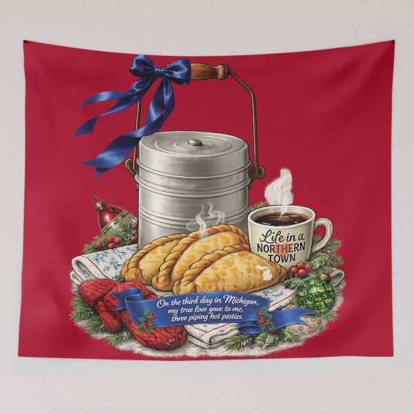 Item preview, Three Piping Hot Pasties | 12 Days in Michigan designed and sold by FreshWaterWares.