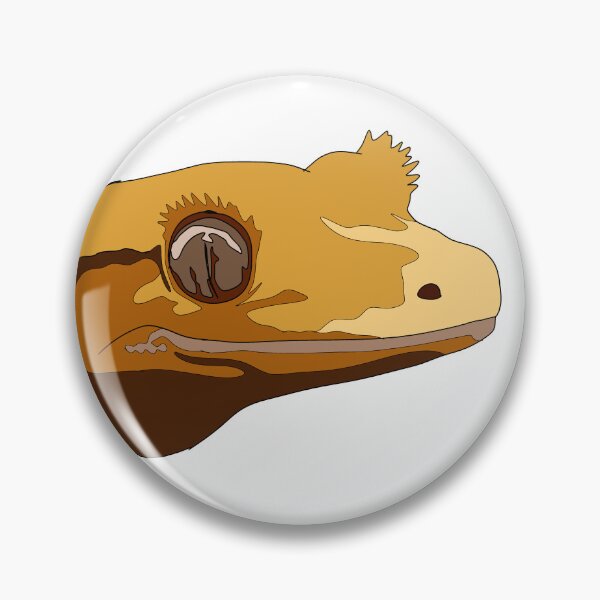 Item preview, Copy of crested gecko face designed and sold by LeahcarsArt.