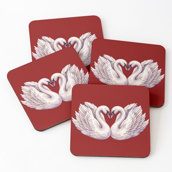 Item preview, Romantic Swan Heart Watercolor T-Shirt | Elegant Love Birds designed and sold by designbyuzi.