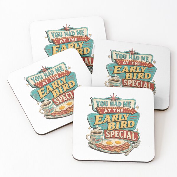 Item preview, You Had Me at the Early Bird Special Funny Senior Retro Diner Breakfast Design | Still Got It Collection designed and sold by SoulThread Studio.
