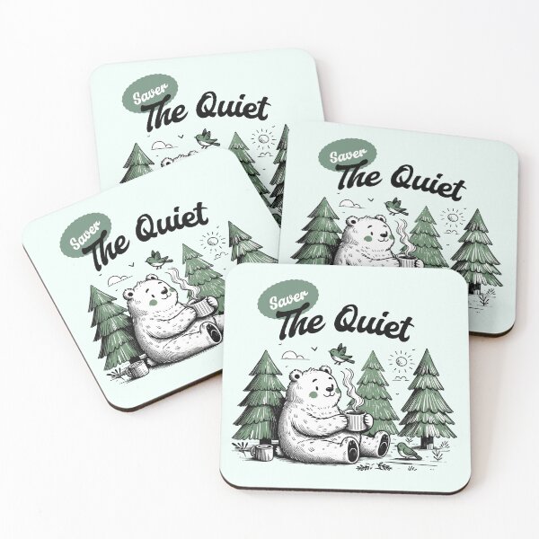 Item preview, Savor the Quiet Cozy Bear Nature Slow Living Cottagecore Design designed and sold by Sachie's Studio.